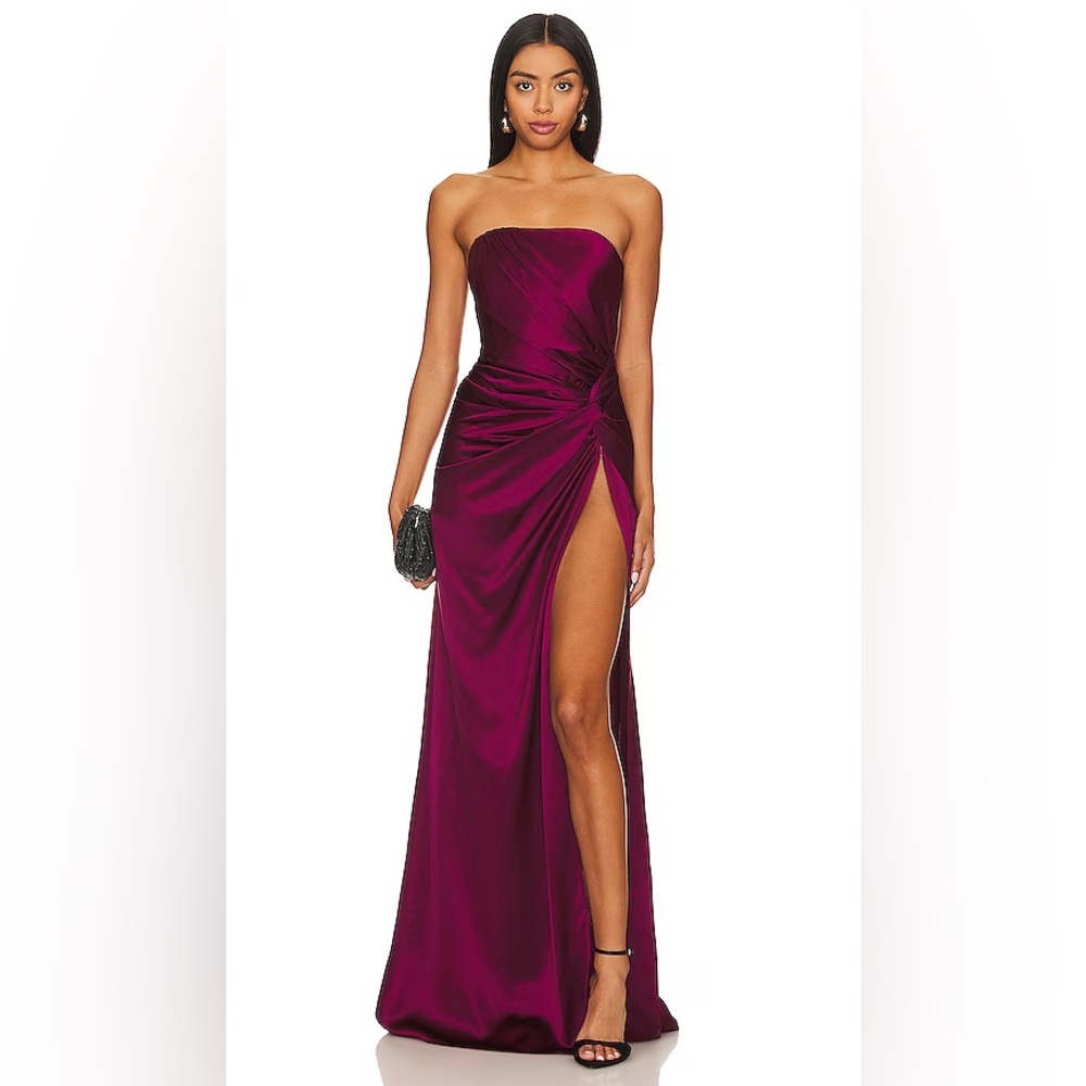 SAU LEE Dress from REVOLVE called “Hera Gown in Boysen Berry” - Picture 1 of 2